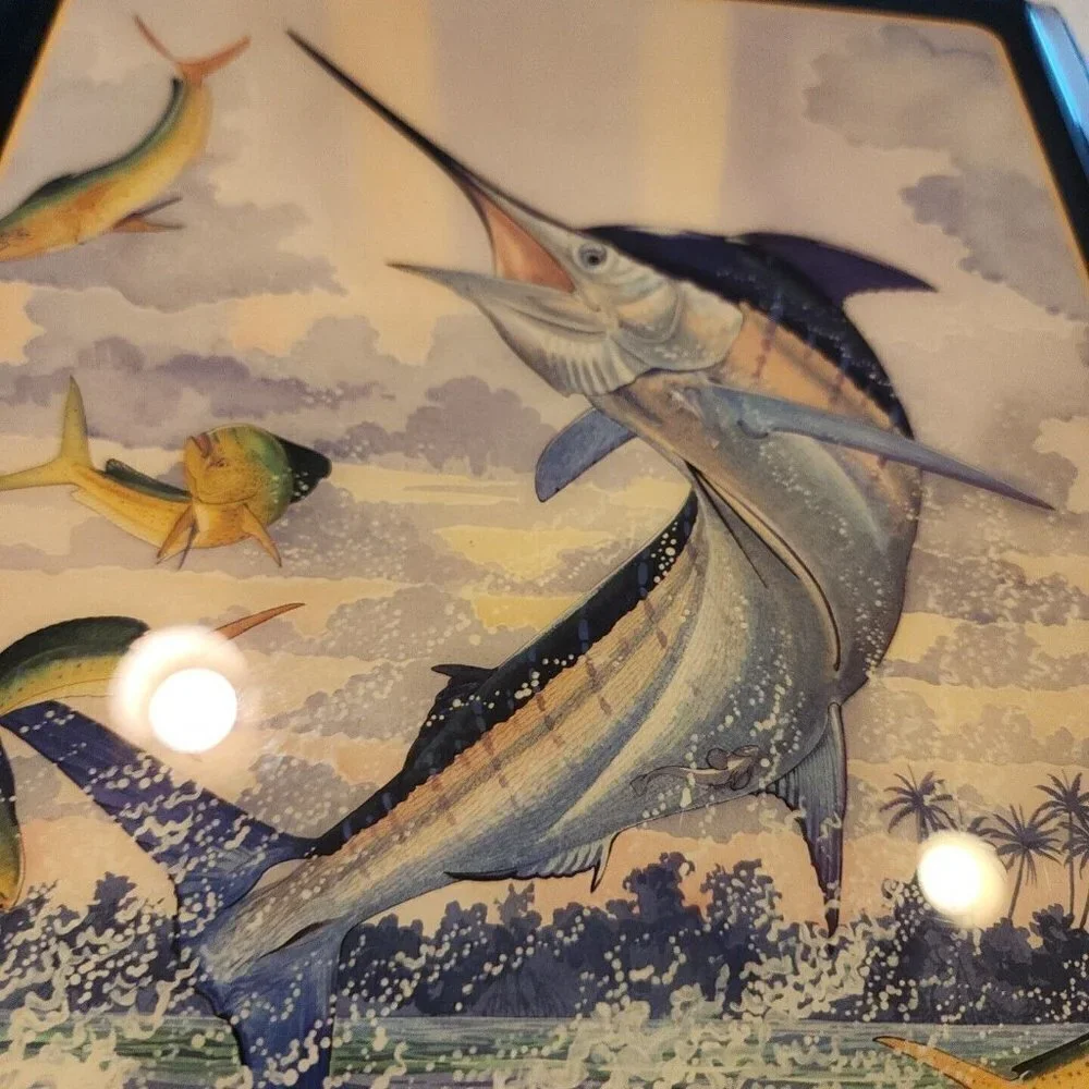 Jebco Limited Edition Wall Clock #000040 Of 2500 Marlin Fish Ocean